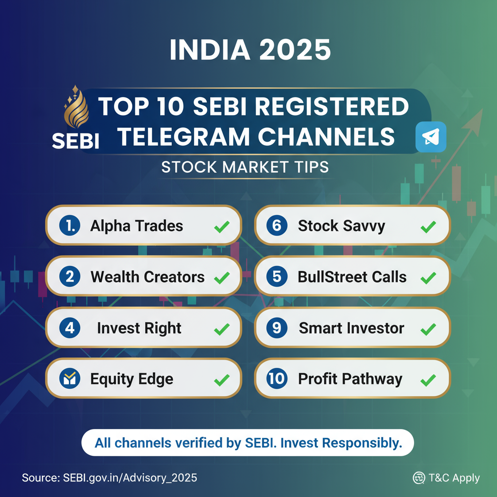 Top 10 SEBI Registered Telegram Channels in India